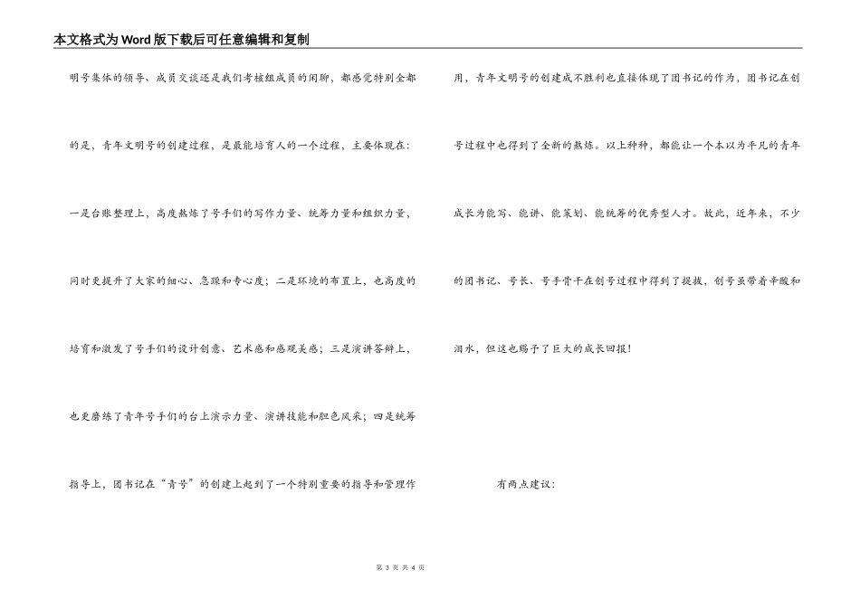 青年文明号考核心得体会_第3页