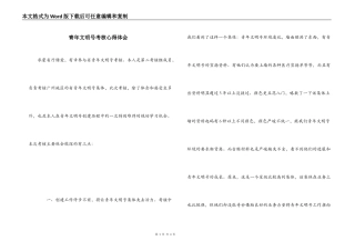 青年文明号考核心得体会