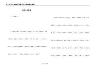 精彩文章段落