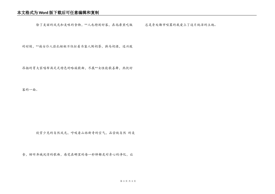 新疆之行心得体会_第3页
