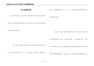 救火英雄观后感