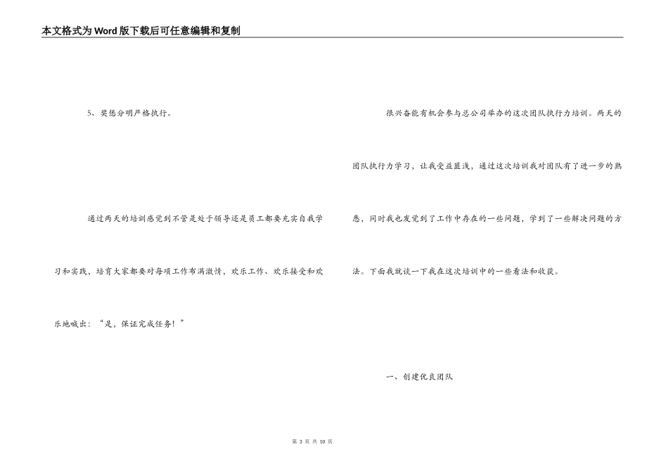 团队执行力心得体会_第3页