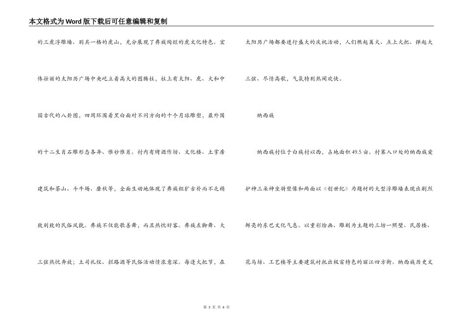 万种风情云南民族村_第3页
