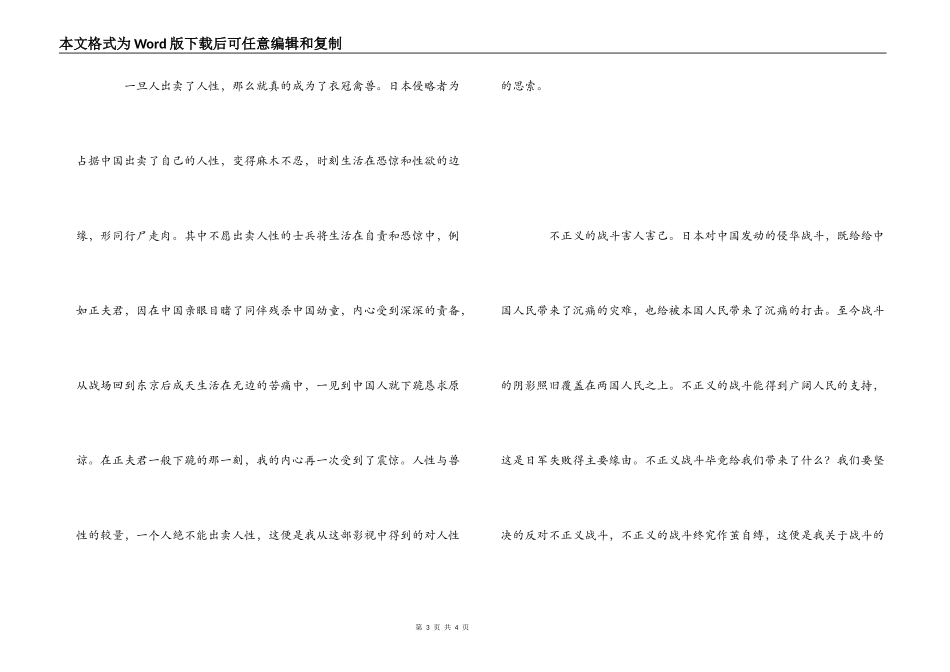 电影《东京审判》观后感_第3页