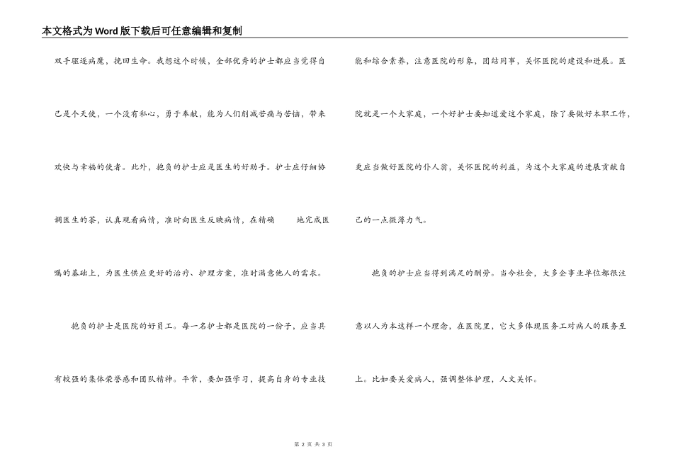 护士节文章；天使的美_第2页