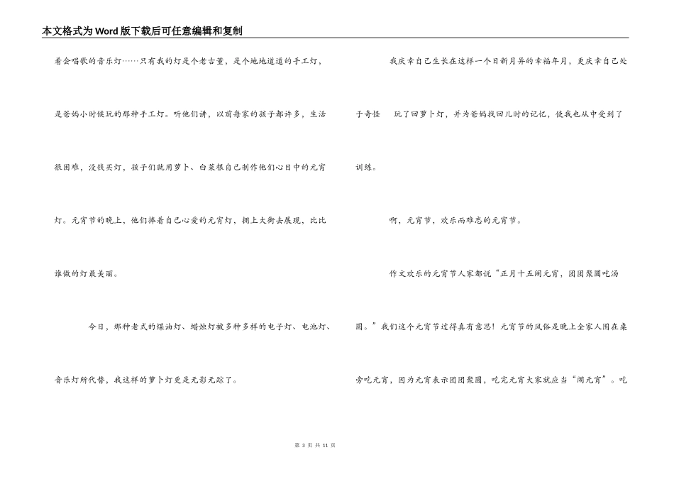 小学生快乐的元宵节_第3页