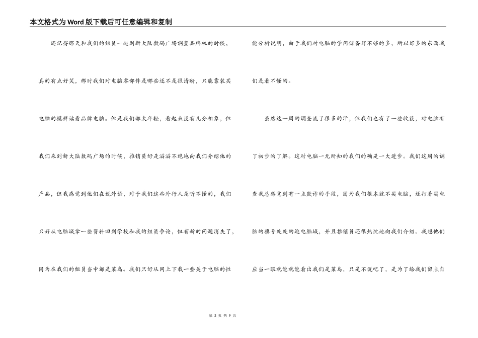 电脑市场调查报告_第2页