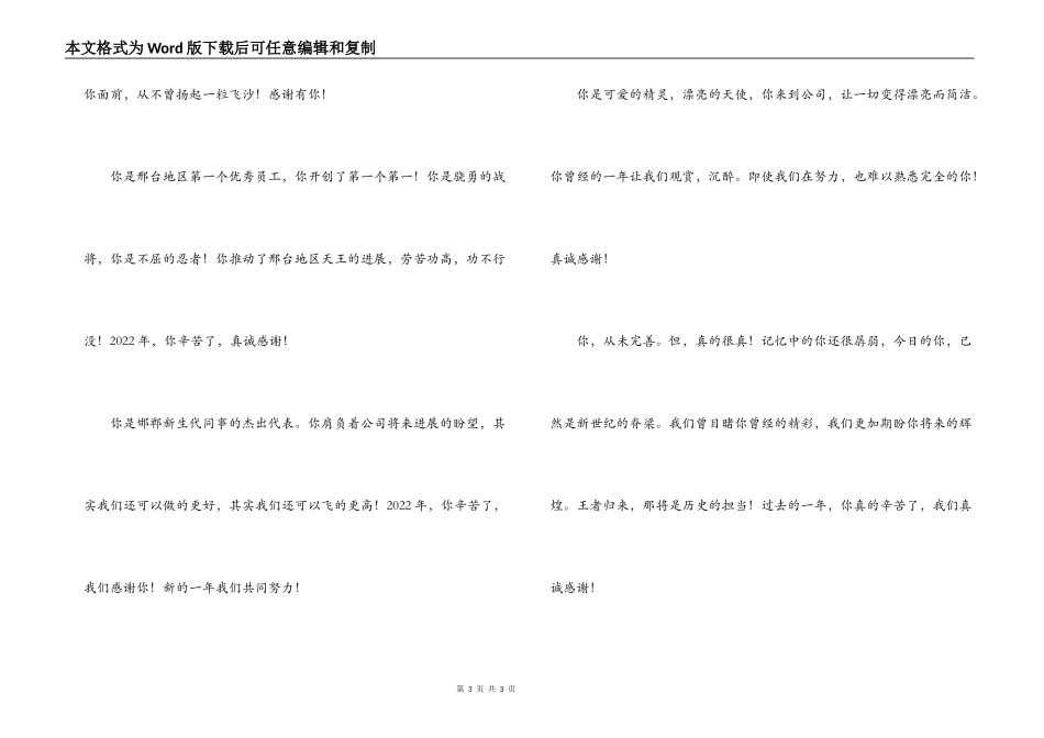 公司年度获奖人物颁奖词致辞_第3页