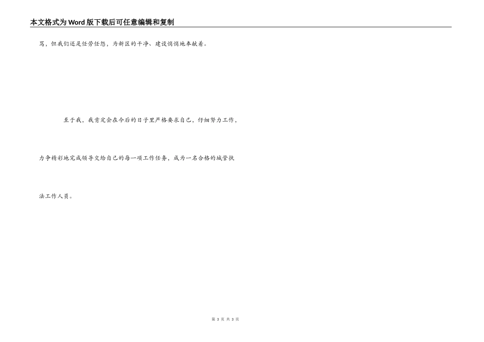 城管执法工作心得体会_第3页