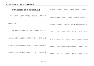 2022年全国助残日主题 历年全国助残日主题