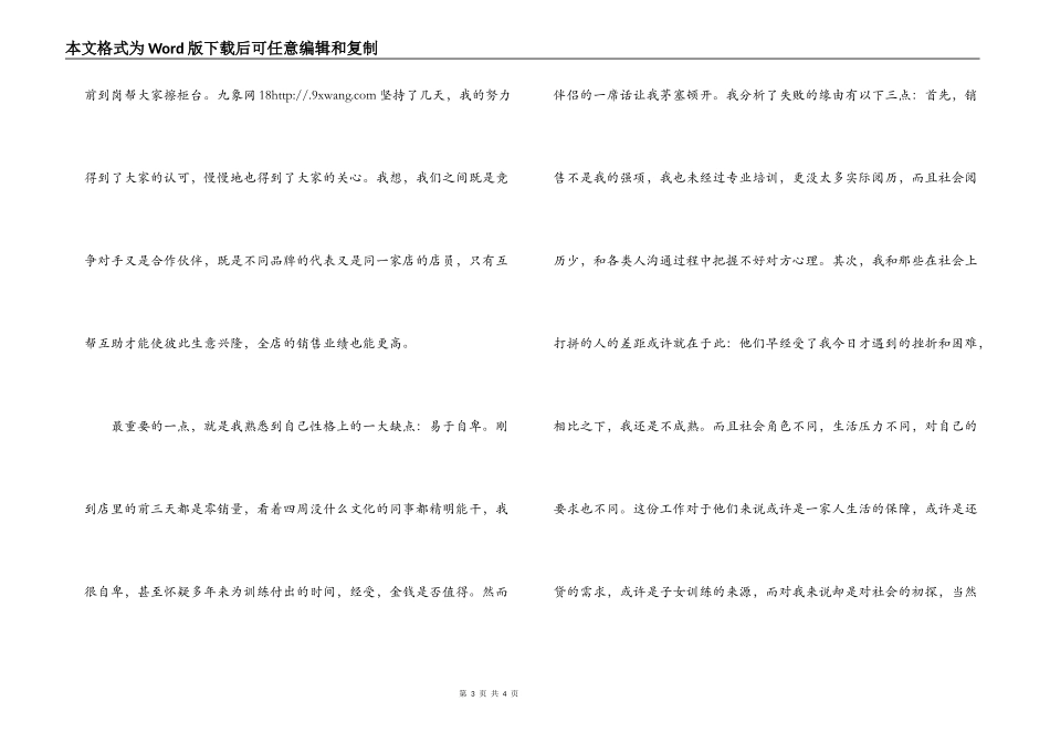 家电促销员社会实践报告范文_1_第3页