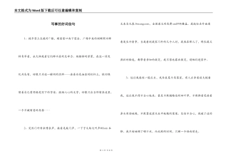 写事的好词佳句