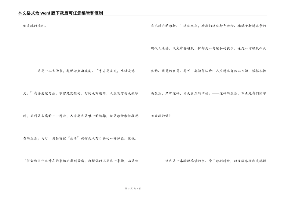 沉思录读后感_第3页
