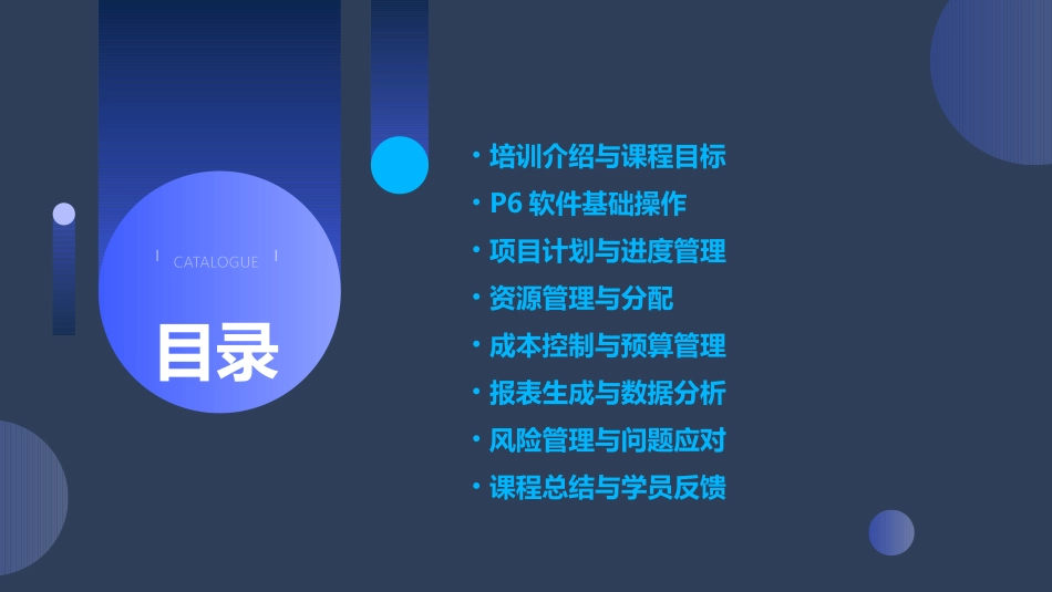 P6软件操作培训(4天基础培训)ppt课件_第2页
