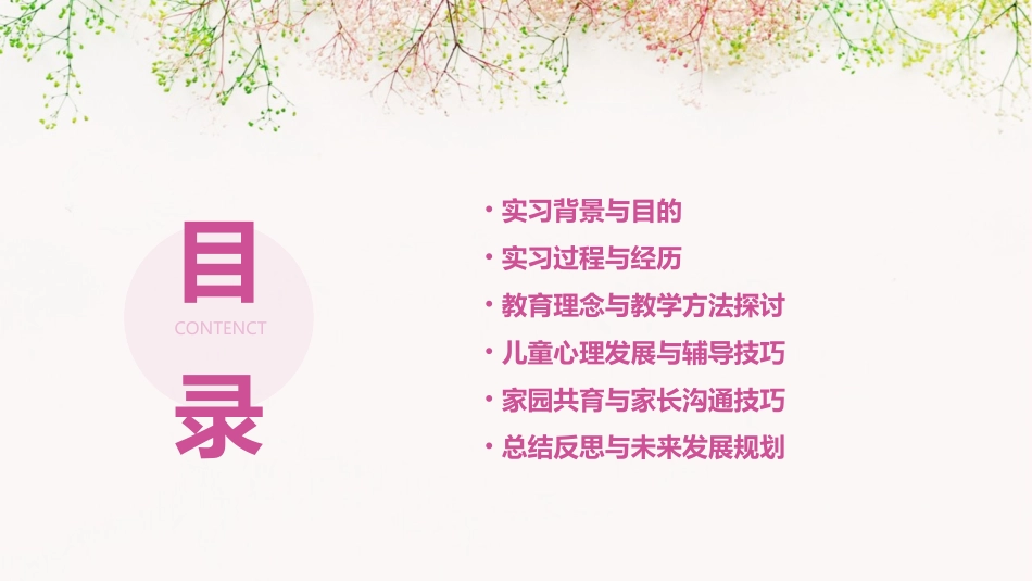 学前教育实习报告经典PPT模板pptx_第2页