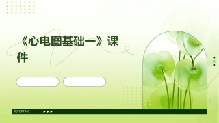 《心电图基础一》课件