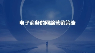 电子商务的网络营销策略