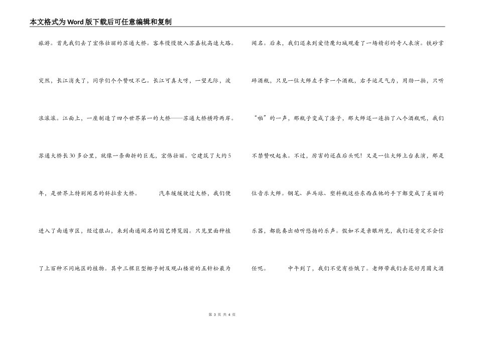 作文暑假一日游_第3页