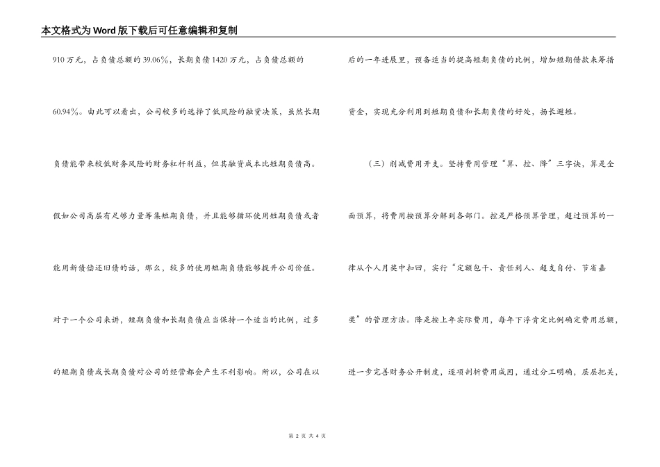 电子有限责任公司年度财务工作计划_第2页