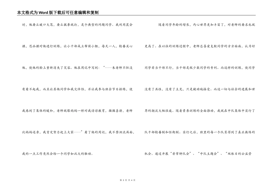 申报高级教师材料（小学教师）_第3页