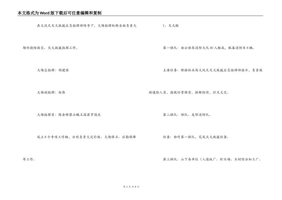 苇河林业局大风天灭火救援应急预案_第2页