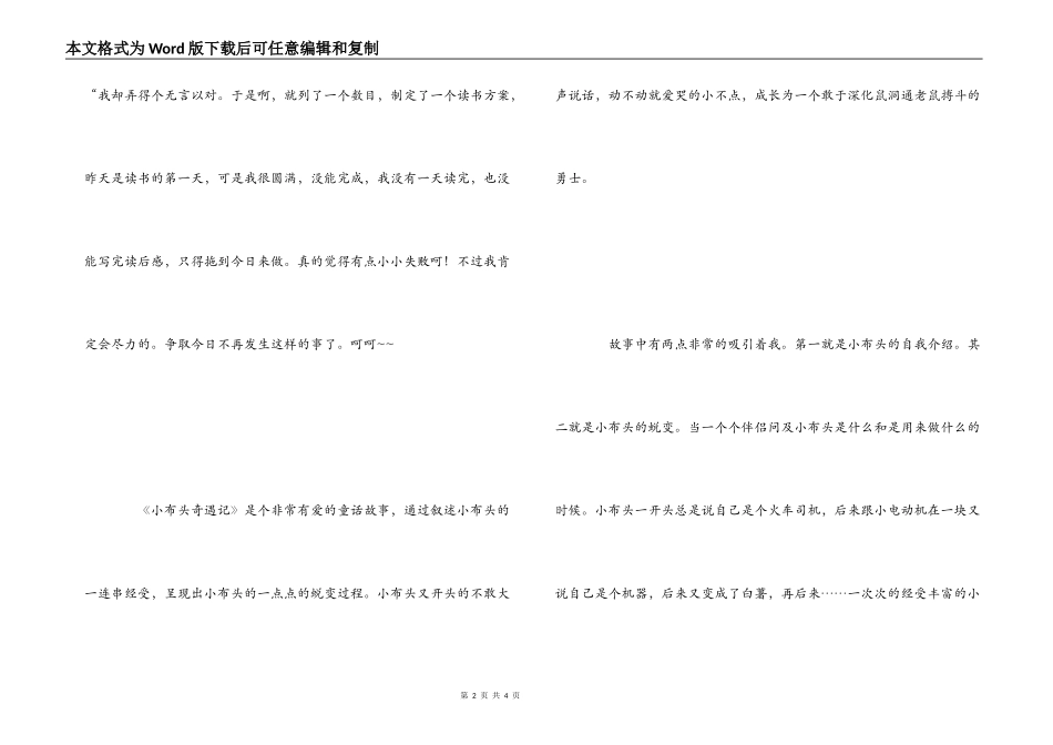 《小布头奇遇记》观后感_第2页