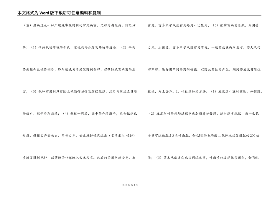 发财树日常养护繁殖方法_第3页