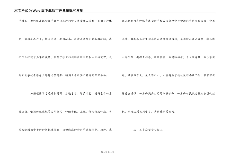 小学支教心得体会_第3页