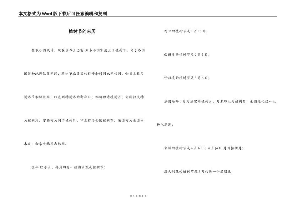 植树节的来历_第1页