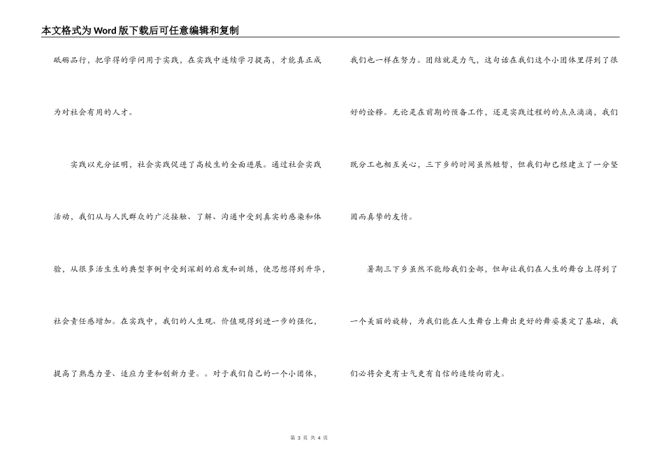 暑期三下乡实践报告_第3页