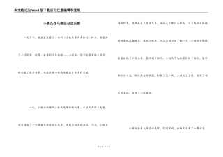 小铁头夺马南征记读后感