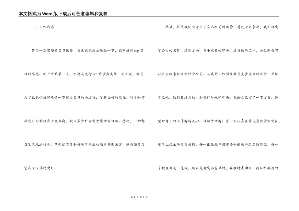 ERP个人实习报告_第2页
