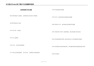 世界地球日的主题