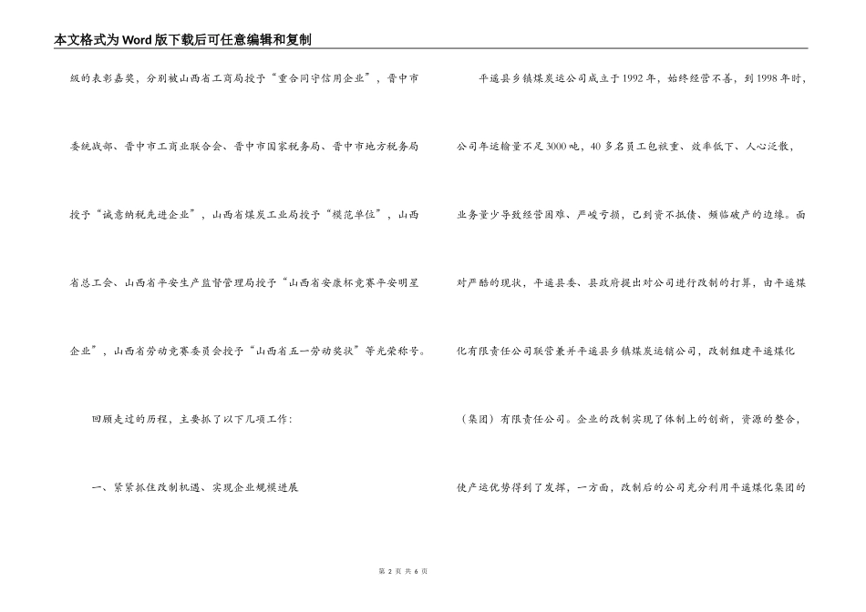 延伸产业链条加快规模经营努力实现企业的可持续发展_第2页