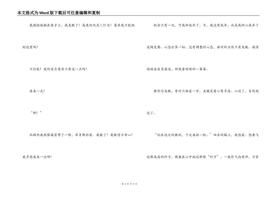 参加运动会有感_第3页