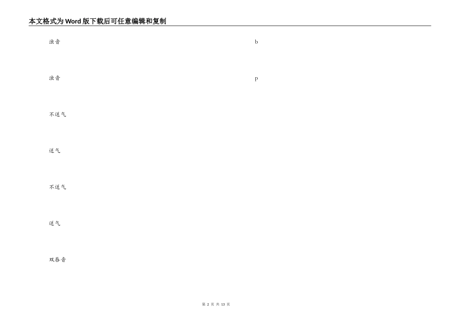 普通话声母总表_第2页