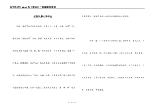 效能风暴心得体会