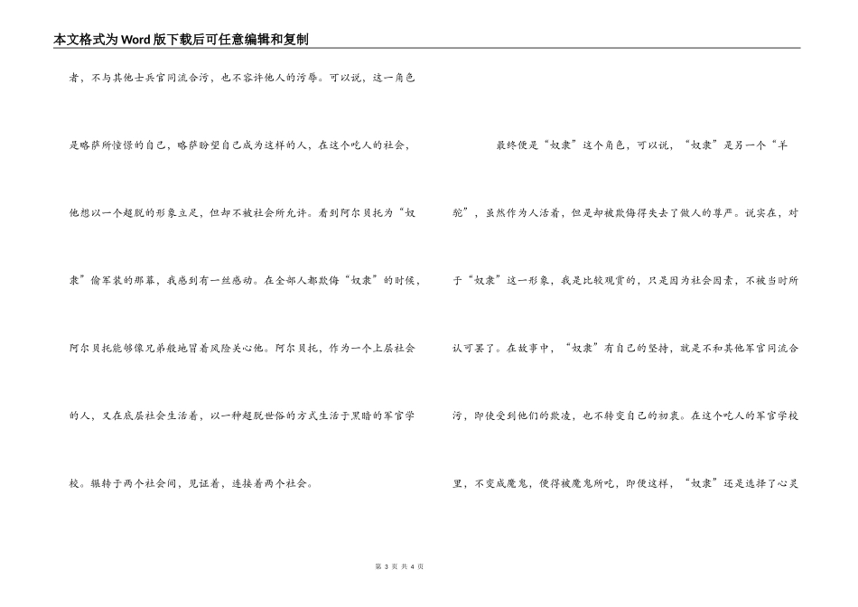 《城市与狗》读后感_第3页