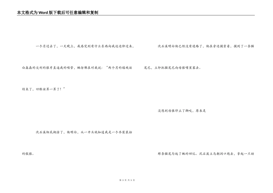 第七条猎狗读后感_第3页