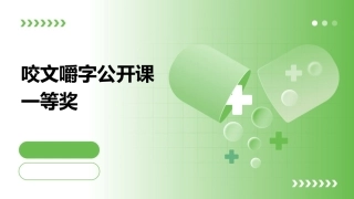 咬文嚼字公开课一等奖