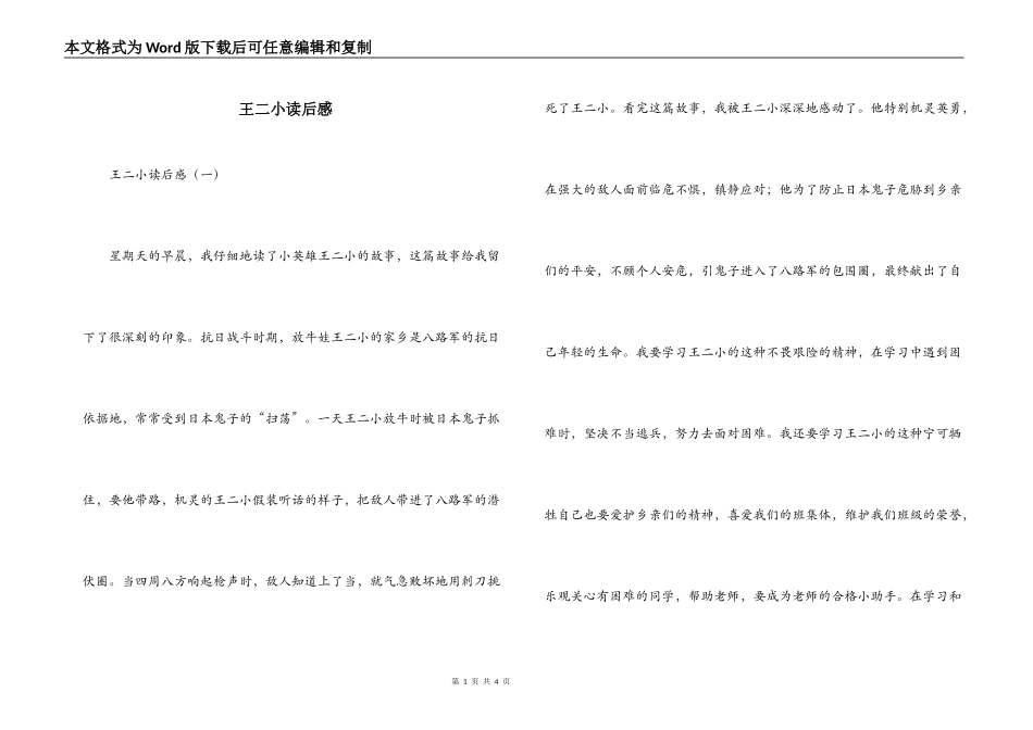 王二小读后感_第1页