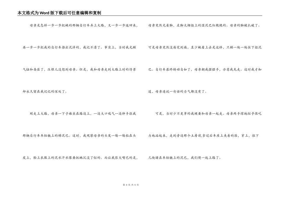 改革开放三十年征文：记忆深处的路_第3页