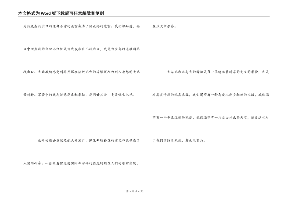《寻找最美消防员》观后感_第3页