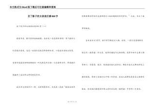 丢了影子的女孩读后感800字