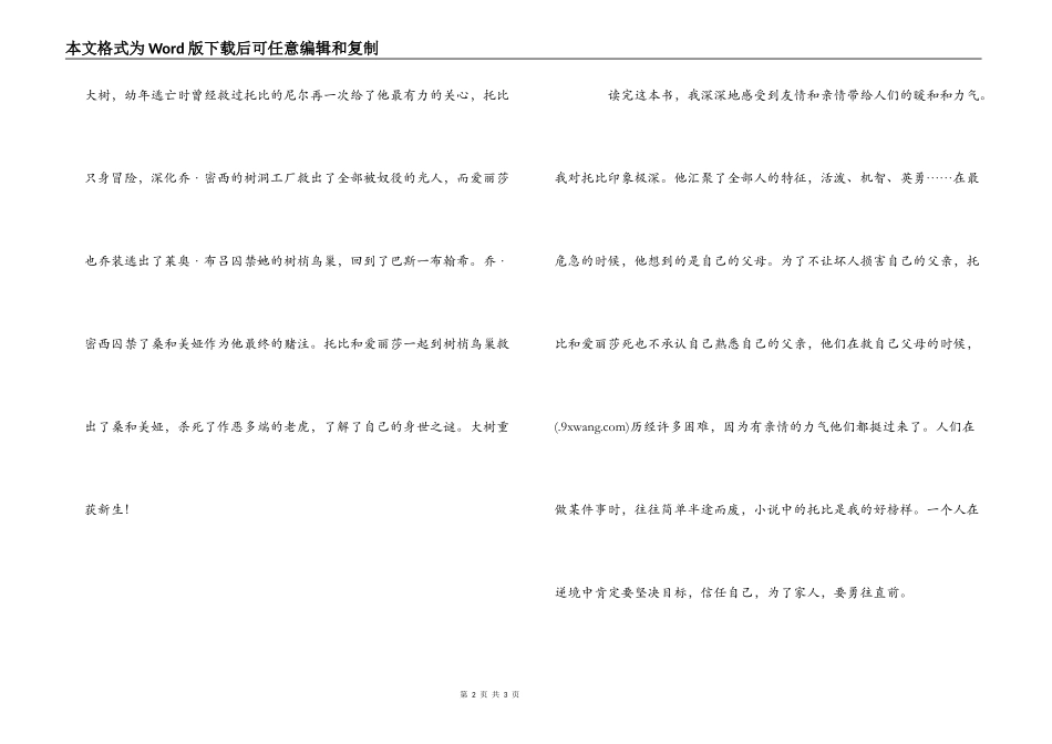 爱丽莎的眼睛读后感_第2页