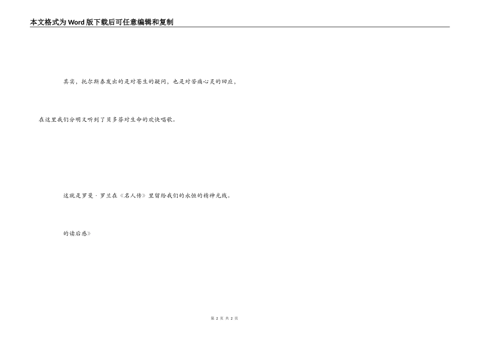 《复活》的读后感_第2页