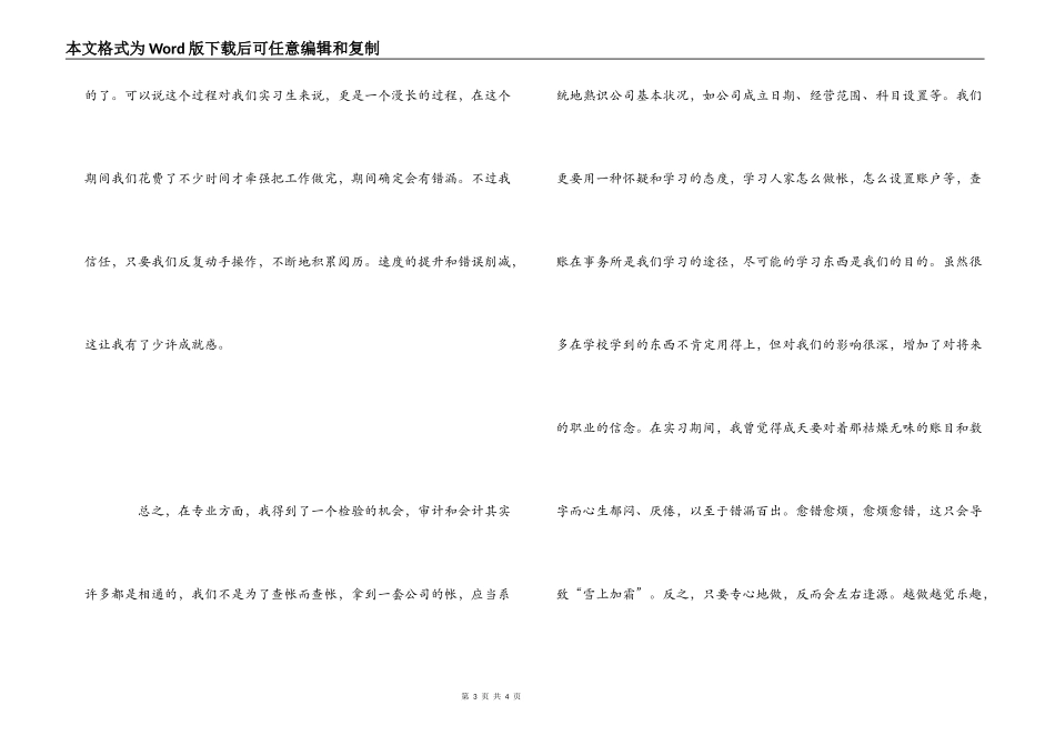 审计和会计实习心得_第3页