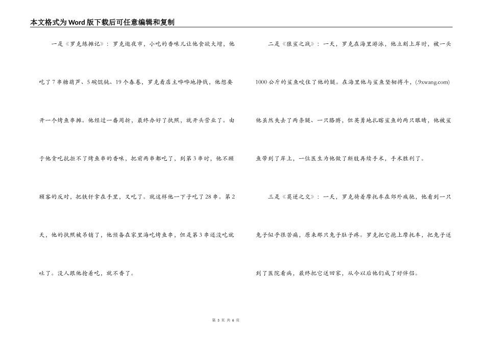 罗克练摊记读后感_第3页