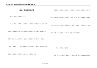 晚安，我的星星读后感