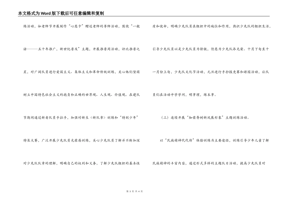 09年少先队工作计划范文_第3页